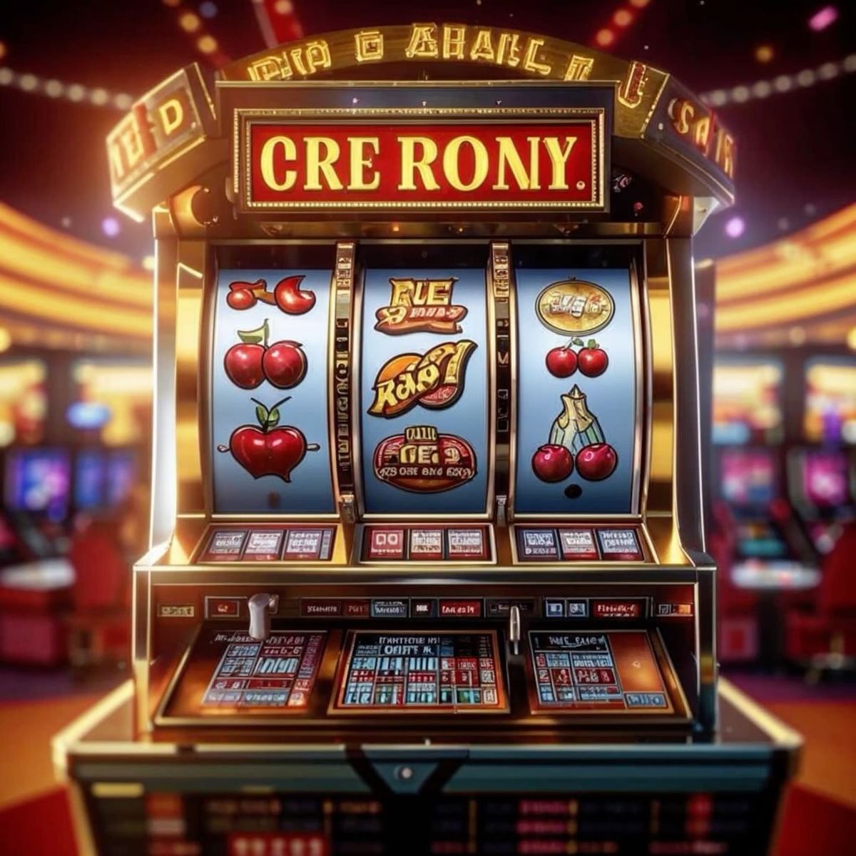 Ilustrasi antarmuka taruhan olahraga dan casino online wibu69 dengan desain gelap dan emas